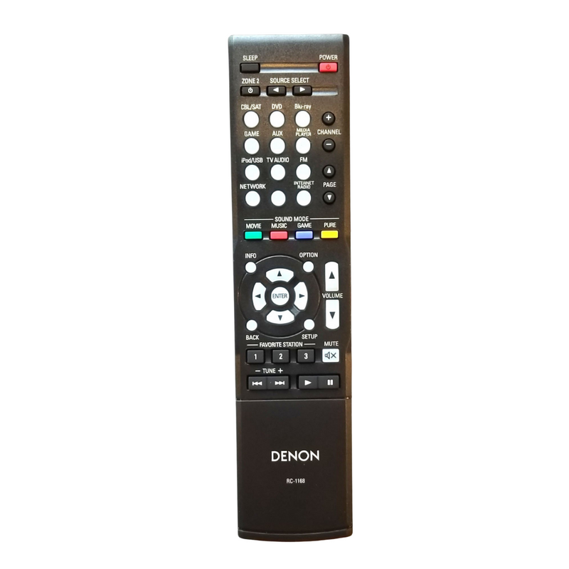 DENON OEM Remote Control RC-1168 for Denon Audio Receivers - Awesome Remote Controls