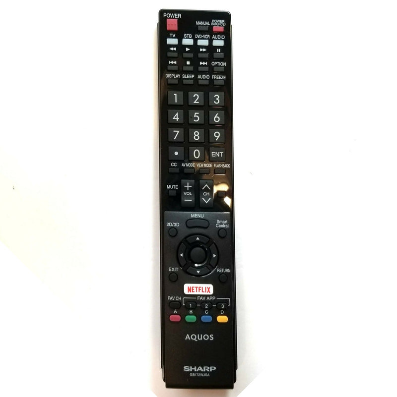 Sharp OEM Remote Control  GB172WJSA for Sharp LCD TVs