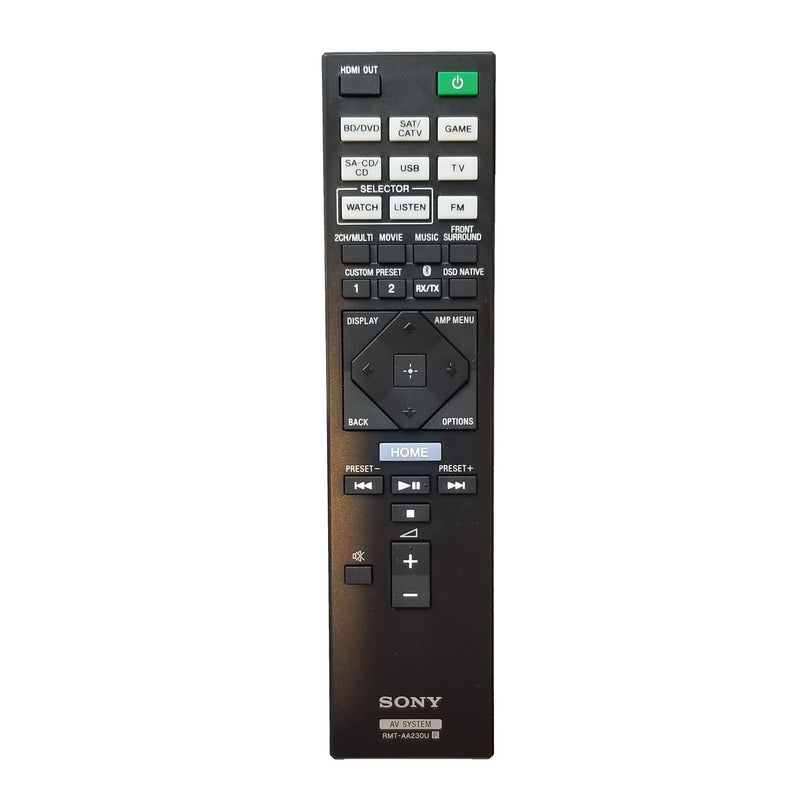 Sony OEM Remote Control RMT-AA230U for Sony AV Systems - Awesome Remote Controls